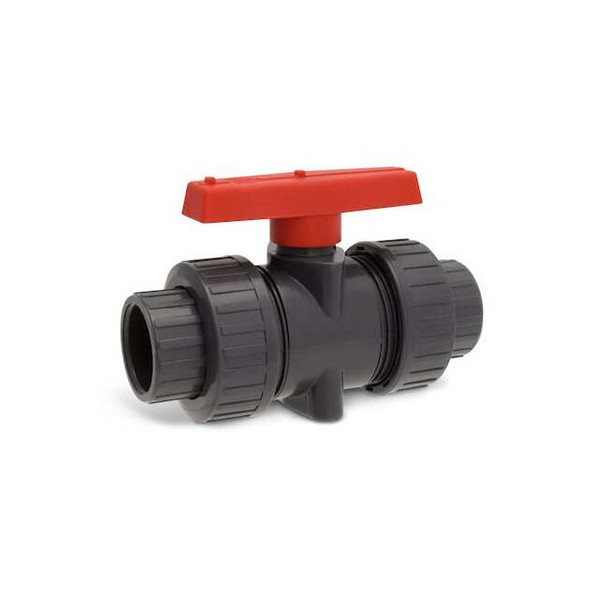Hayward Flow Control Ball Valve, True Union, 2", PVC/EPDM, S/T TBB1020CPEG