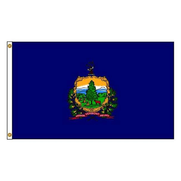 Annin Flagmakers Vermont Flag,4x6 Ft,Nylon 145470