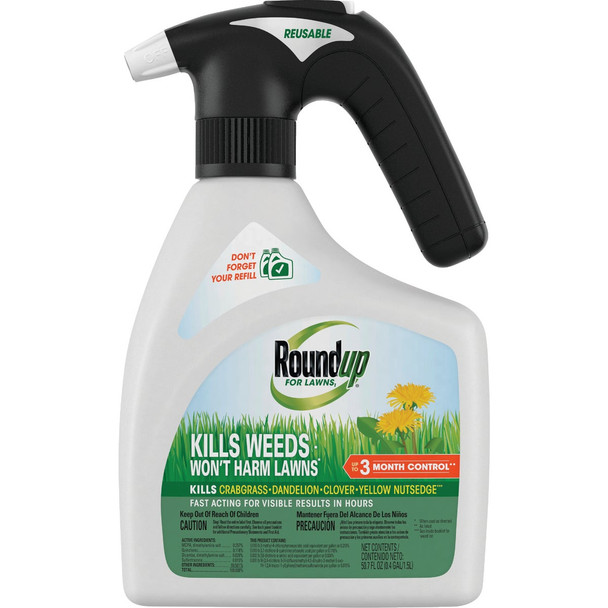 Roundup for Lawns 1.5L Ready To Use Quickhand Northern Weed & Grass Killer