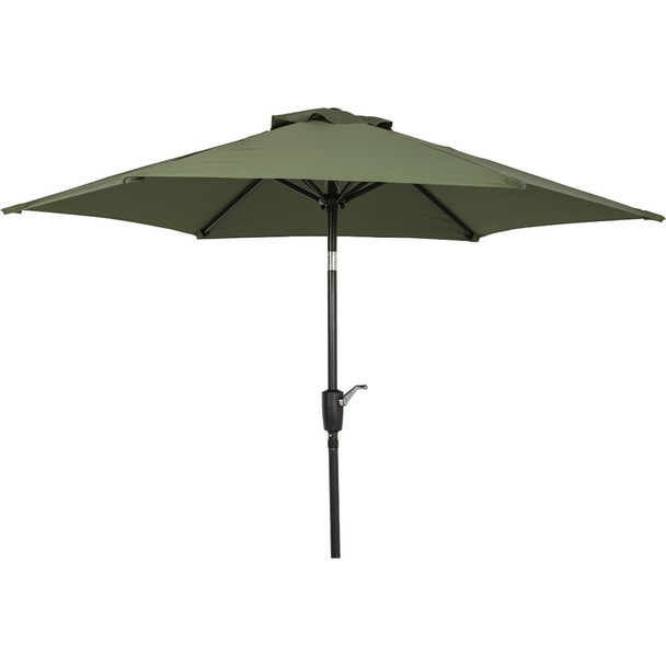7.5 Ft. Aluminum Tilt/Crank Heather Green Patio Umbrella - PFAS Free 811207
