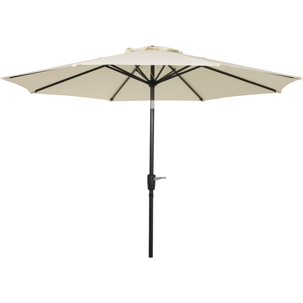 9 Ft. Aluminum Tilt/Crank Cream Patio Umbrella - PFAS Free 847533