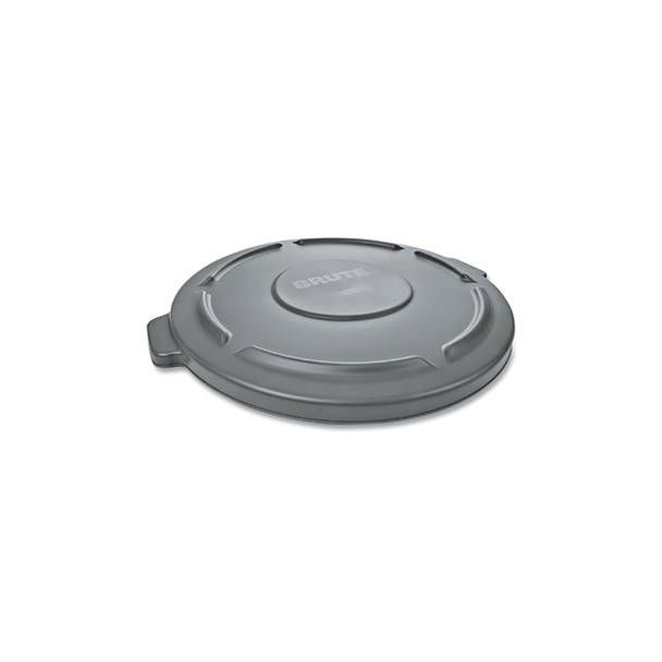 BRUTE® Round Container Lid, for 2643 44-gal Waste Containers, 24-1/2 in dia, Gray