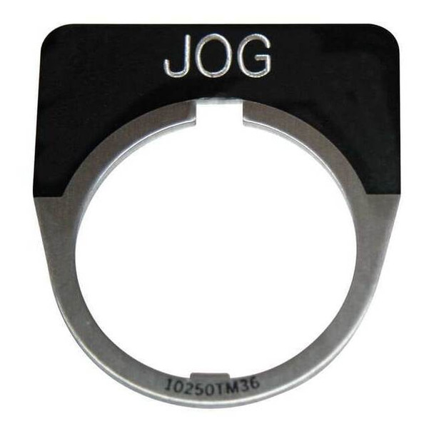 Eaton Cutler-Hammer Legend Plate,Half Round,Jog,Black 10250TM19