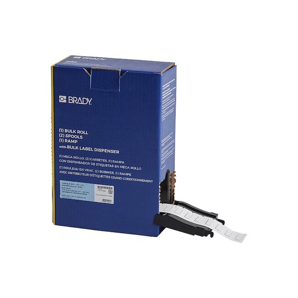 Brady Sleeve Label, White, Polyolefin, 1 in W BM-187-1-312