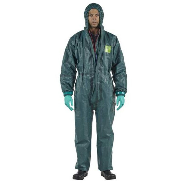 Ansell Chem Res Hooded Coverall,Taped3XL,PK6 GR40-T-92-111-07