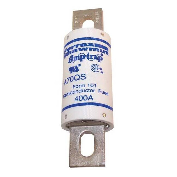 Mersen Semiconductor Fuse, 400A, Fast-Acting, 700V AC, Bolt-On A70QS400-4