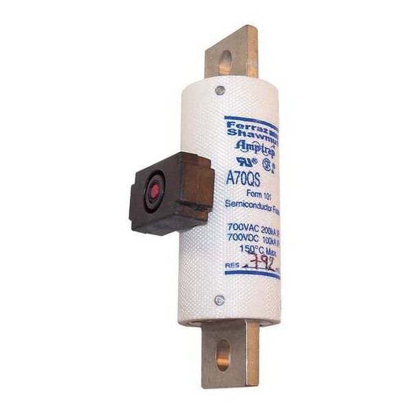 Mersen Semiconductor Fuse, 150A, Fast-Acting, 700V AC, Bolt-On A70QS150-4IL