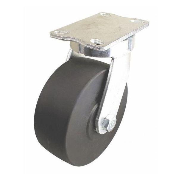 Manufacturer Varies Plate Caster,5400 lb. Load Rate,8" H P27S-NMB060K-18