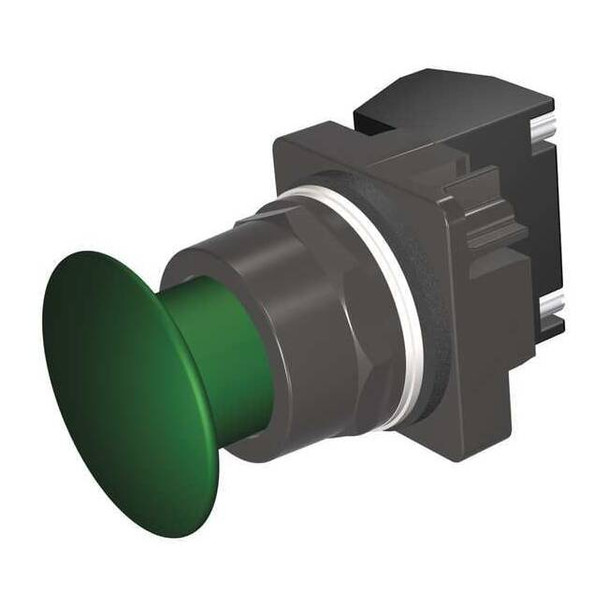 Siemens Push Button Operator, 30 mm, 1NO/1NC, Green 52BP2A3A