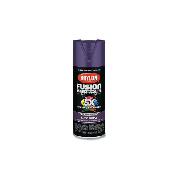 Fusion All-in-One™ Paints + Primers, 12 oz, Aerosol Can, Gloss Purple