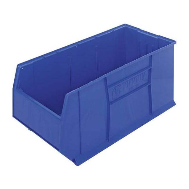 Storage Bin, Polypropylene, Blue, 17 1/2 in H, 16 1/2 in W, 41 7/8 in L