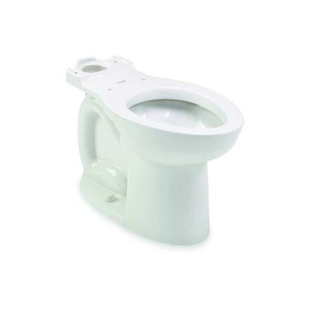 Toilet Bowl, 1.28/1.60 gpf, Gravity Fed, Floor Mount, Elongated, White Pack of 3