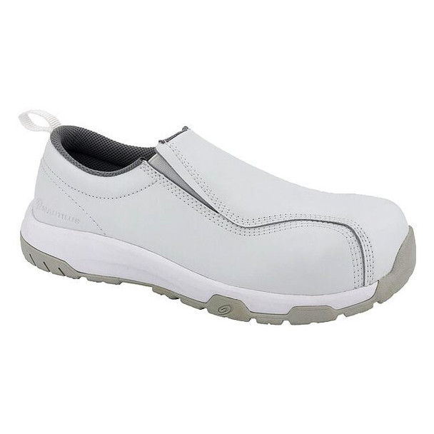 Women's Composite Toe Loafer Shoe, White, 8, M, Nautilus 1652
