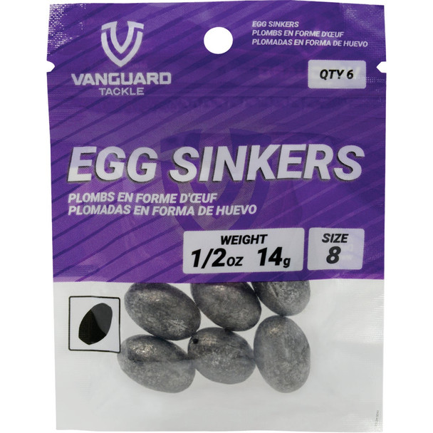 Vanguard Size 9 1/4 Oz. Egg Sinker (10-Pack) VEGS14