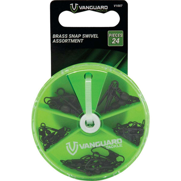 Vanguard Brass Snap Swivel Assortment (24-Piece) V1007