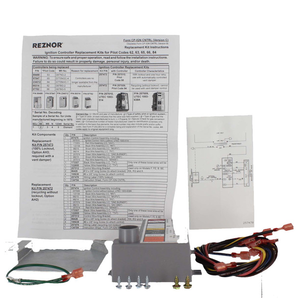 Reznor Pilot System Ignition Controller Kit 257472