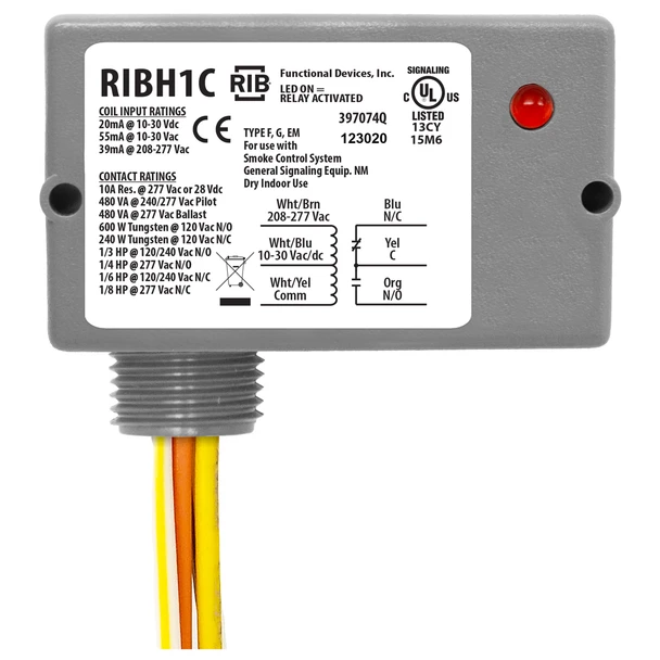RIB Relays Enclosed Pilot Control Relay RIBH1C
