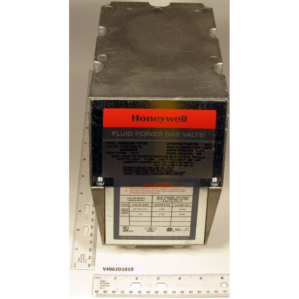 Honeywell Thermal Solutions FSG Fluid Power Gas Valve Actuator V4062D1010