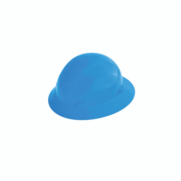 Advantage Series Full Brim Vented and Non-Vented Hard Hat, 4 pt Rapid Dial, Non-Vented, Blue