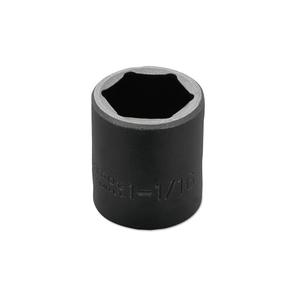 Torqueplus Impact Sockets, 1/2 in Drive, 1 1/16 in Opening, 6 Points