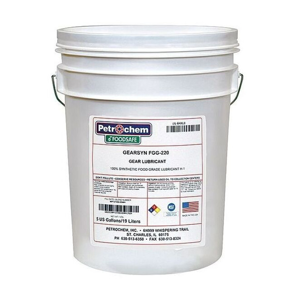 5 gal Gear Oil Pail 220 ISO Viscosity, 90 SAE, Clear