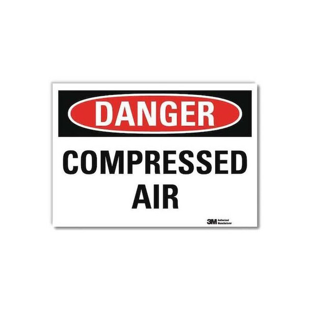 Danger Sign, 10 in H, 14 in W,Horizontal Rectangle, English, U3-1184-RD_14X10