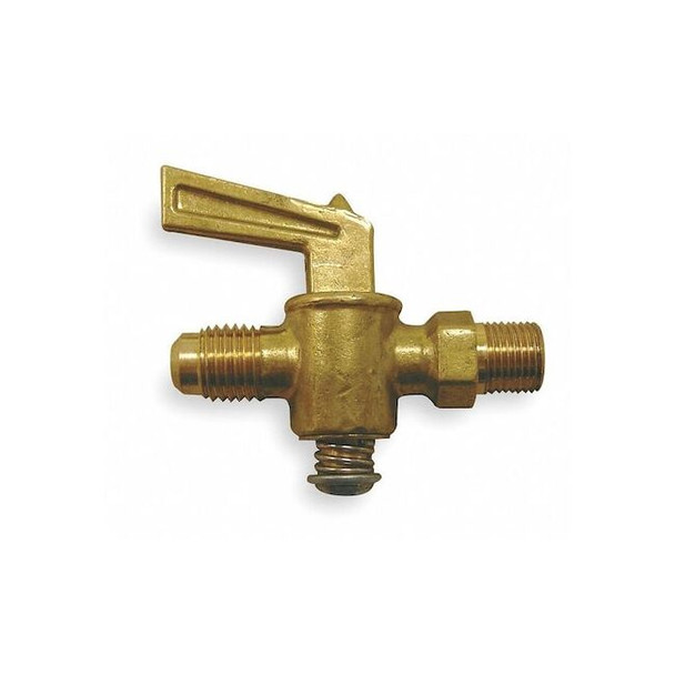 Weatherhead Ground Plug Valve,45 Deg,1/8 In,Brass 537