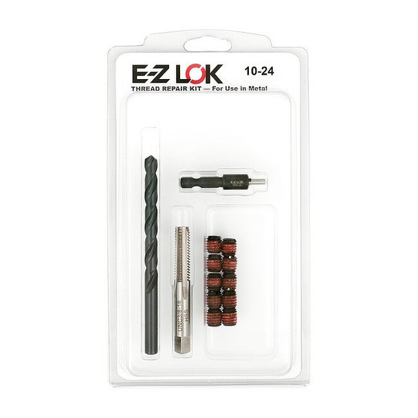Thread Repair Kit, Self Locking Thread Inserts, Steel, 10 Inserts