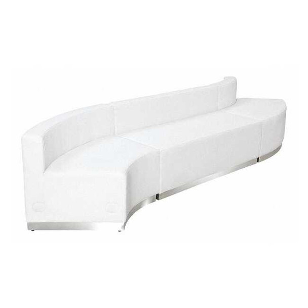 3 pcs. Living Room Set, 25-1/4" to 41-1/2" x 27", Upholstery Color: White