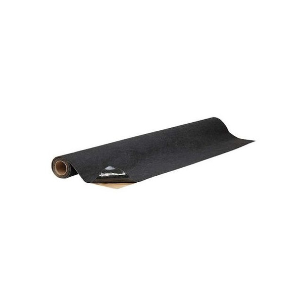 Carpet Protection Mat, Polyester, 1/8 in Thick, Black, 6 ft W x 10 ft L