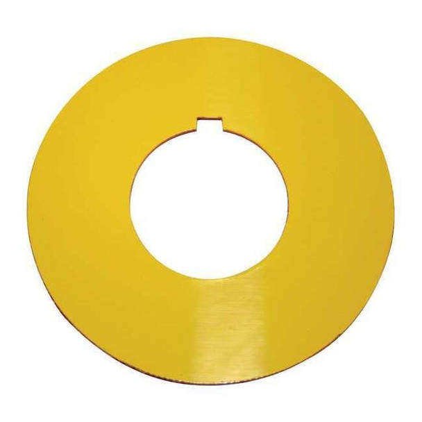 Eaton Blank Legend Plate,Round,Yellow or Red 10250TRP76