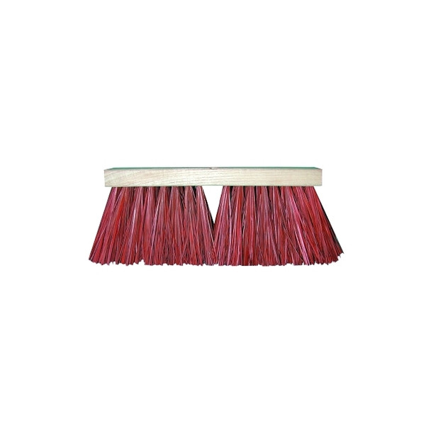 Palmyra Stalk Street Brooms, 16 in, 6 1/4 in Trim L, Dyed Palmyra Stalk Pack of 6