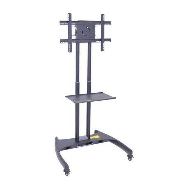Luxor Height Adj,Flat Panel Cart,w/Shelf FP2500