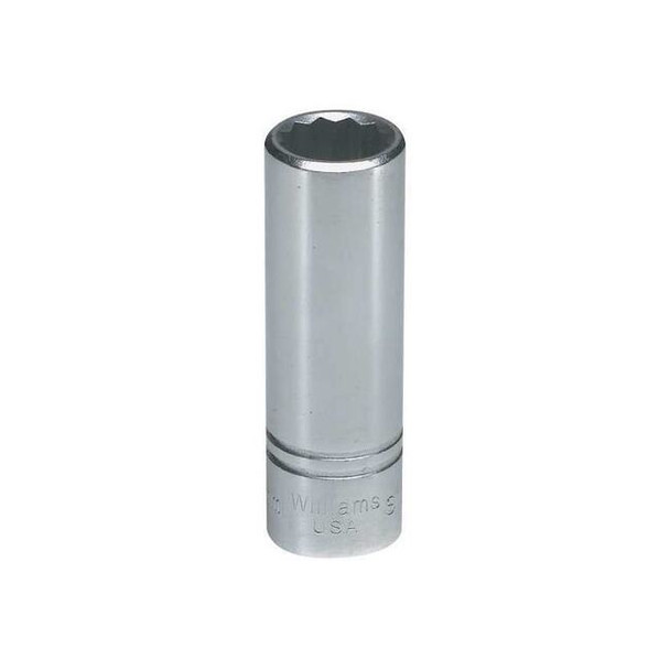 1/2" Drive, 13mm Metric Socket, 12 Points, Deep 1/2" D,12Pt,13mm