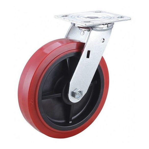 Manufacturer Varies Plate Caster,Swivel,Polyurethane,9 1/2"H 400K56