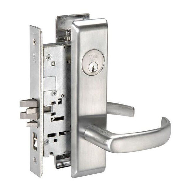 Assa Abloy Accentra Lever Lockset, Mechanical, Entrance PBCN8807FL x 626 x YMS
