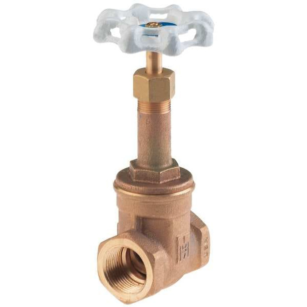 Milwaukee Valve Gate Valve,1-1/4 In.,Bronze UP148 1 1/4