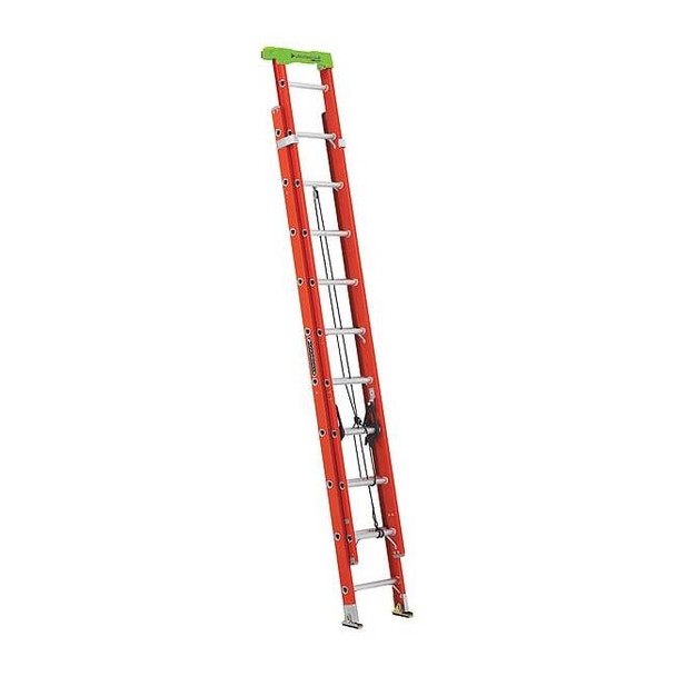 Louisville 20 ft Fiberglass Extension Ladder, 300 lb Load Capacity L-3022-20PT
