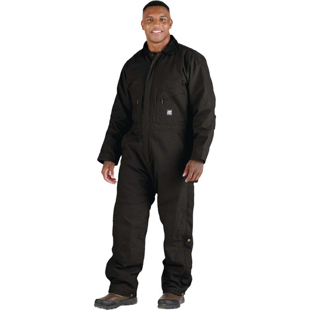 Berne Men's 2XL Black Heritage Insulated Duck Coverall I417BKR520