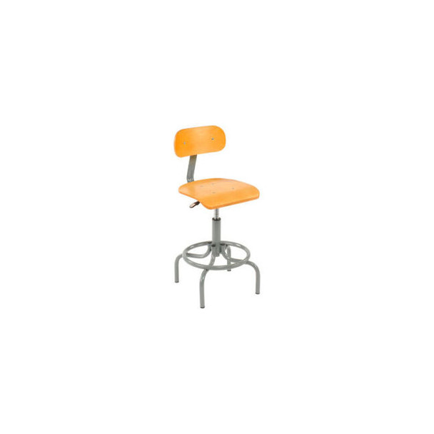 Interion Shop Stool - Wood - Natural