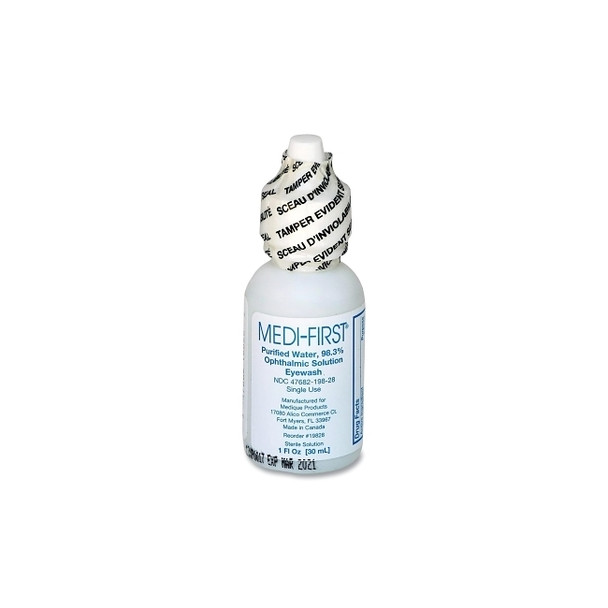 Medi-Wash Eyewash Solution, 1 oz, Squeeze Bottle