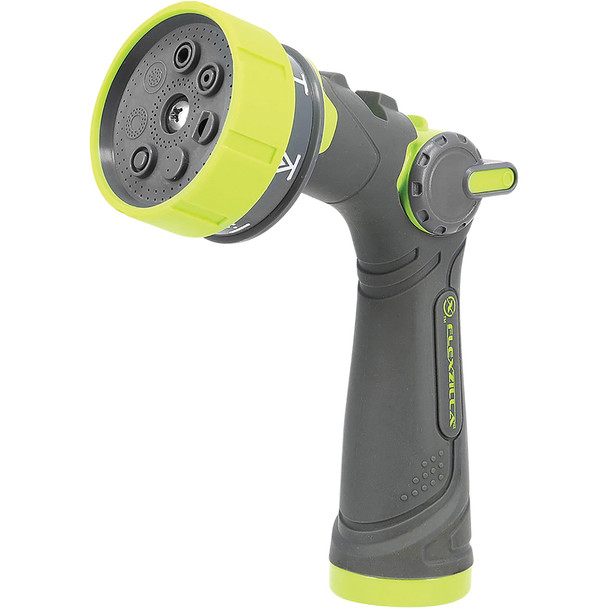 Flexzilla™ Garden Hose Nozzle, Heavy Duty 7-Pattern Adjustable Flow, ZillaGreen™ NFZG52-E