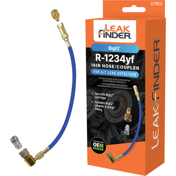 HOSE ASSEMBLY,LEAKFINDER,18 IN,1234YF LOW,COUPLER LF19CS