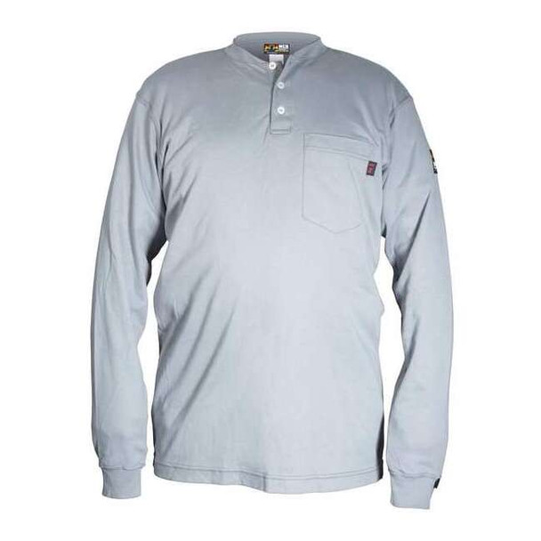 Mcr Safety Men's FR Long Sleeve Shirt, 9.6 cal/sq cm, L, Max Comfort(TM) H1GL