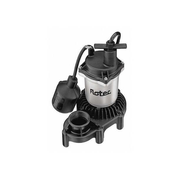 Pentair Flotec 1/4 HP 1-1/2" Sump Pump,Zinc/Thermoplastic,1/4HP FPZS25T