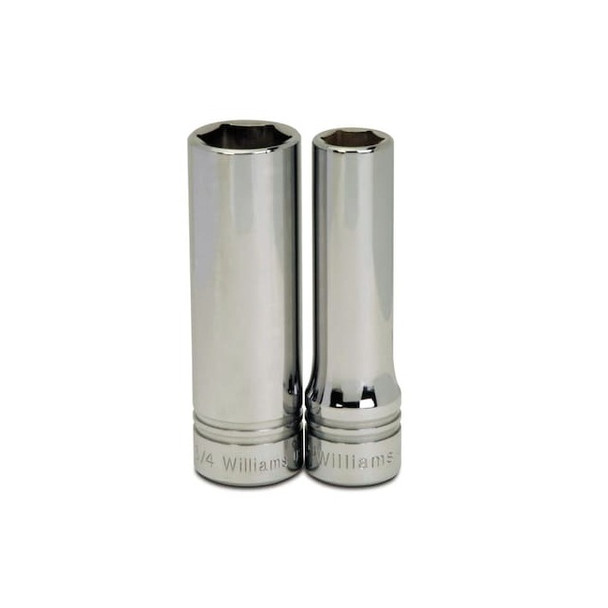 1/2" Drive, 1-1/16" SAE Socket, 6 Points, Deep 1/2" D,6 Pt,1-1/16