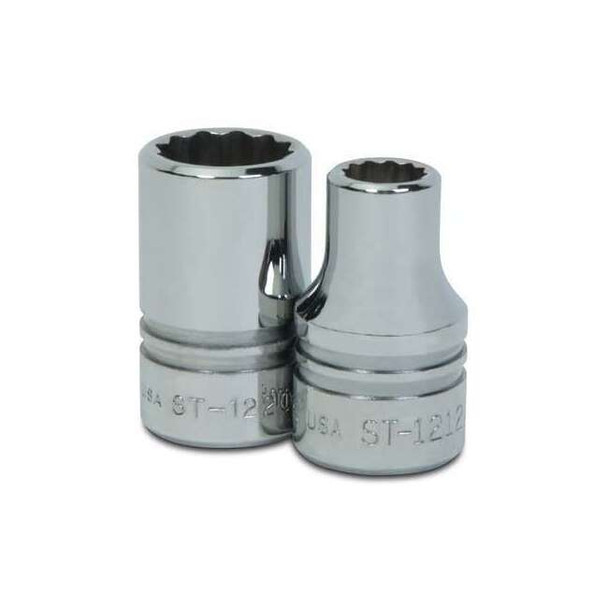 1/2" Drive, 1/2" SAE Socket, 12 Points, Standard 1/2"D,12Pt,1/2