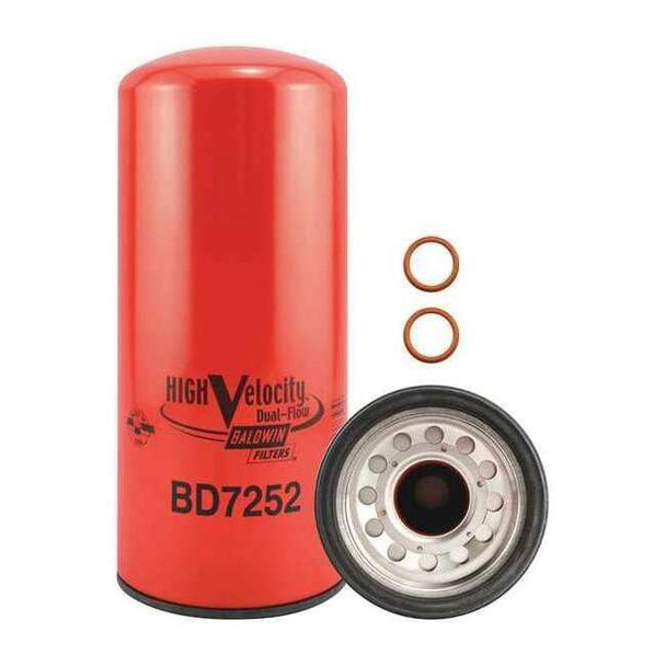 Baldwin Filters Oil Fltr,Spin-On,High Velocity,Dual-Flow BD7252