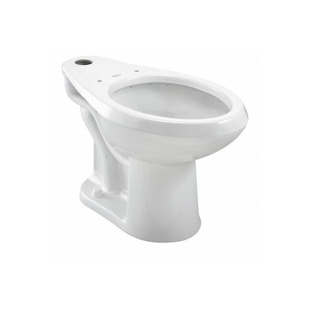 Toilet Bowl, 1.1 to 1.6 gpf, Flushometer, Floor Mount, Elongated, White