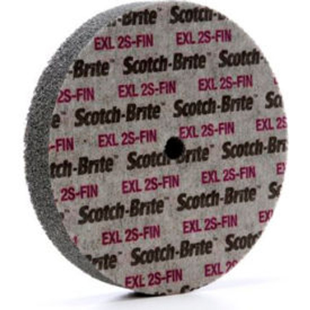 3M Scotch-Brite EXL Unitized Wheel 6"" x 1"" x 1/2"" Silicon Carbide 2S FIN